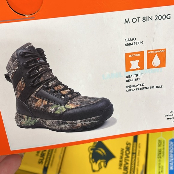 Ozark Trail Camo Boots Size 8